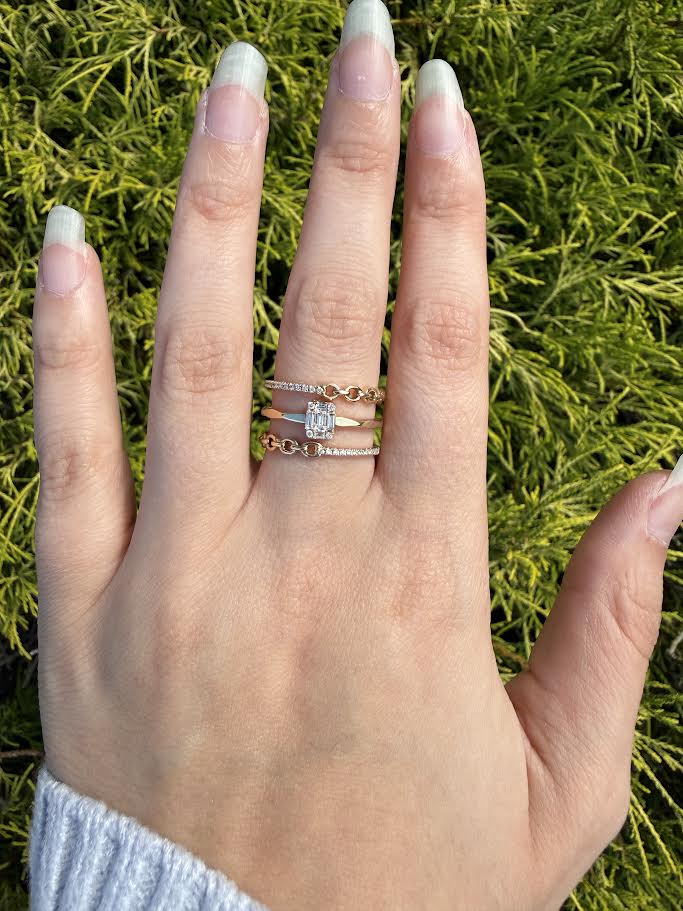 0.27 CTW Open Three-Row Diamond Fashion Ring