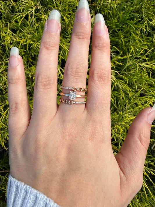 0.27 CTW Open Three-Row Diamond Fashion Ring