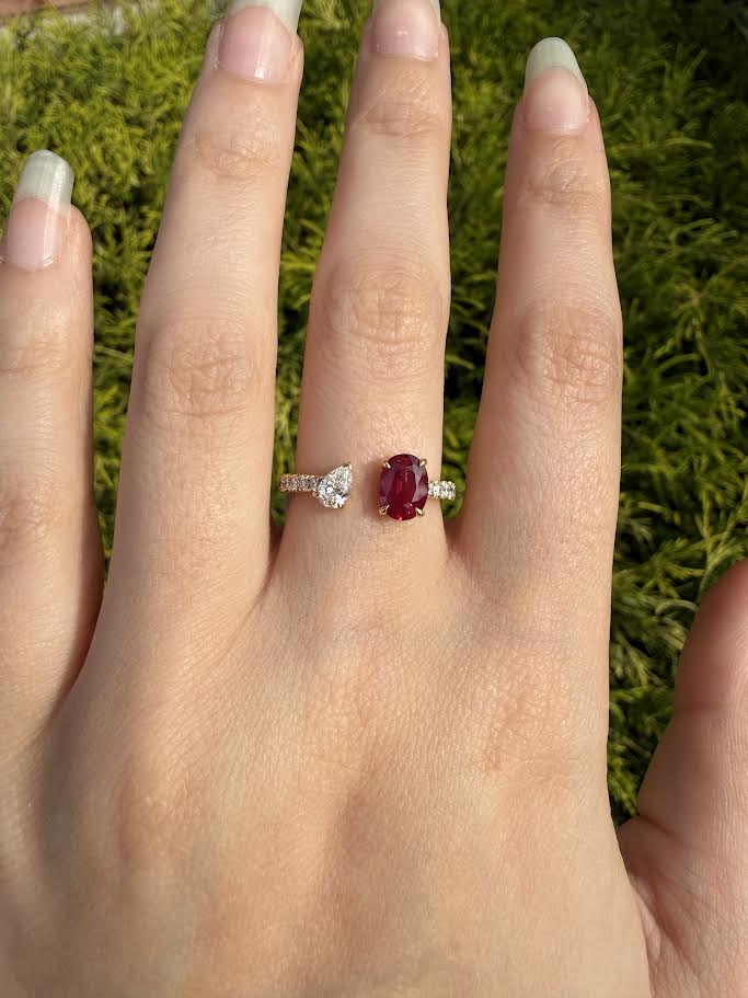 Ruby and Diamond Fashion Ring