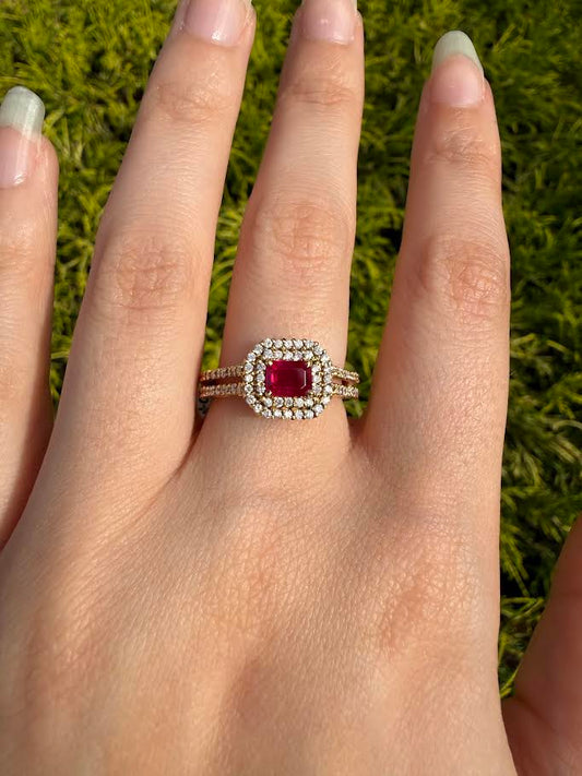 Ruby and Diamond Ring
