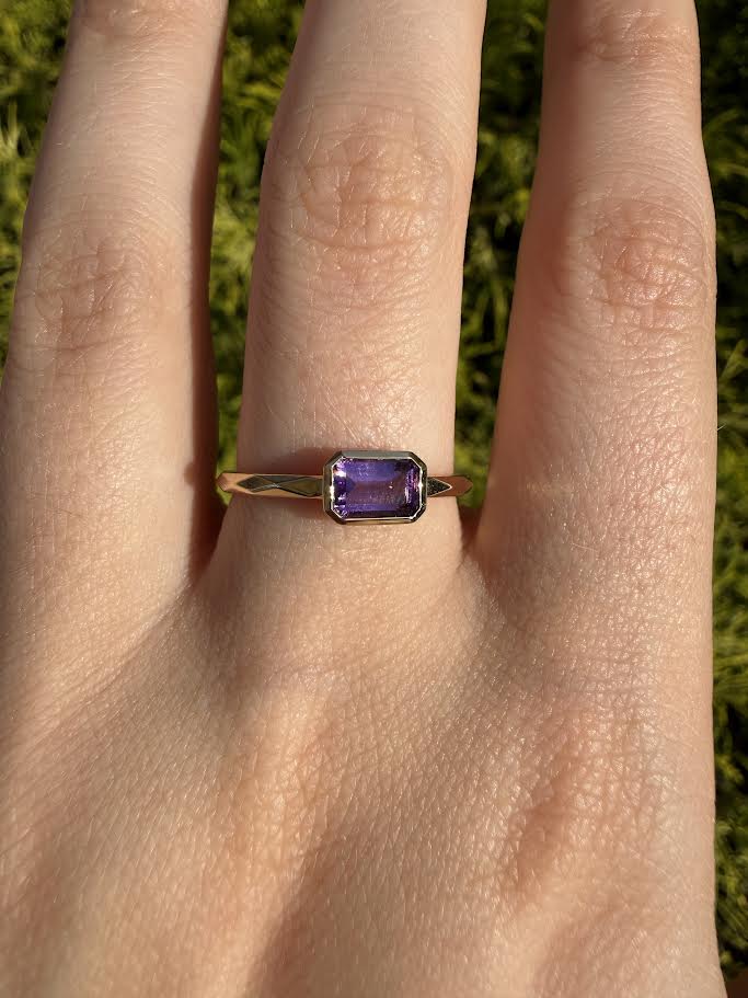 Amethyst Gemstone Ring