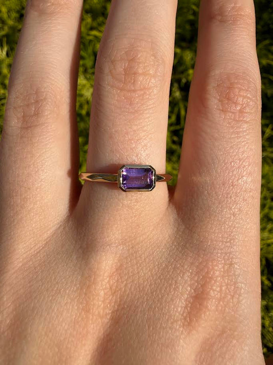 Amethyst Gemstone Ring