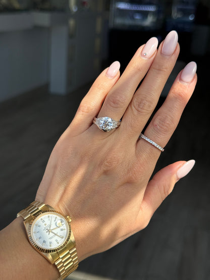 Lab Grown Diamond 14K White Gold Ring