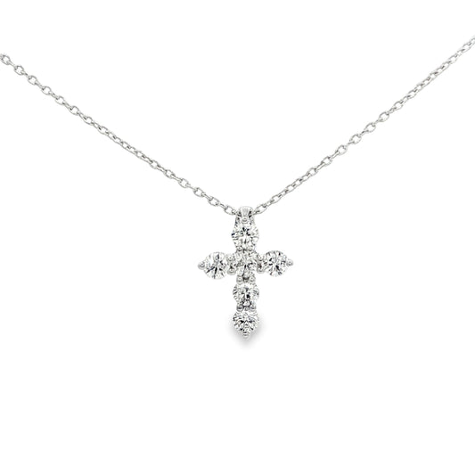 Diamond Cross Pendant Necklace, 0.35 CTW
