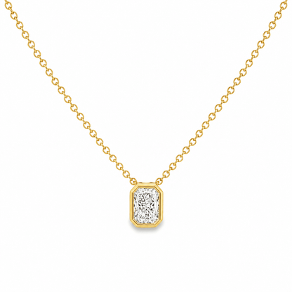 1/2 CT TW. Lab-Grown Diamond Solitaire Pendant Necklace