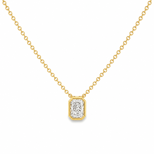 1/2 CT TW. Lab-Grown Diamond Solitaire Pendant Necklace