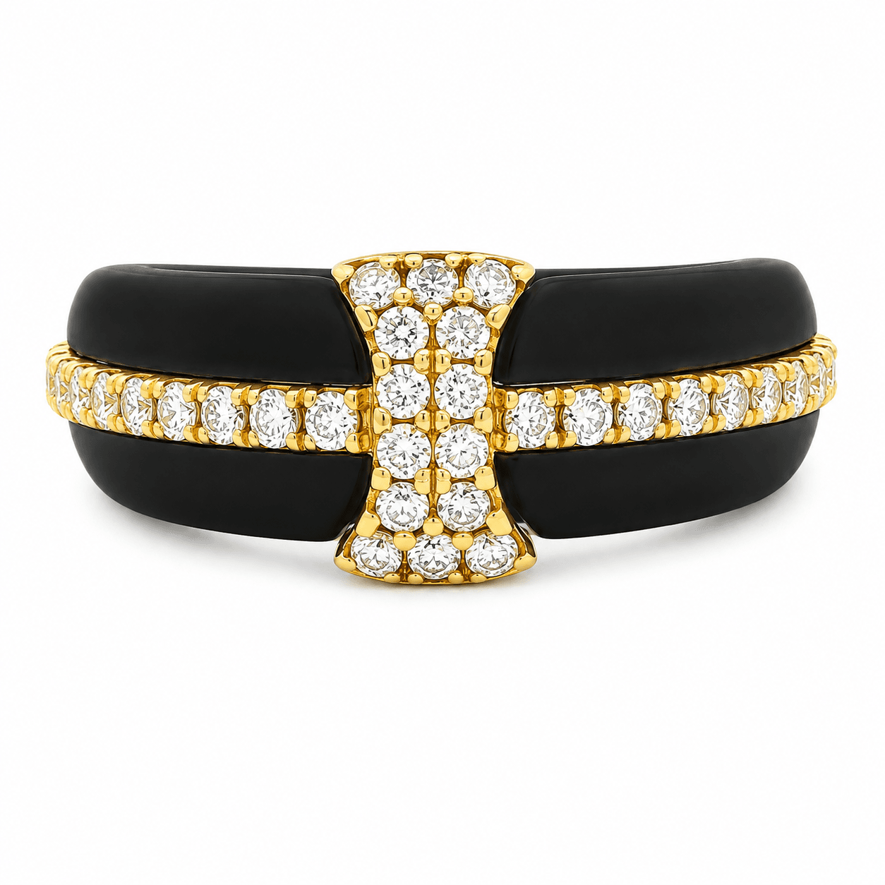 1/3 CT TW. Diamond Hourglass Fashion Ring