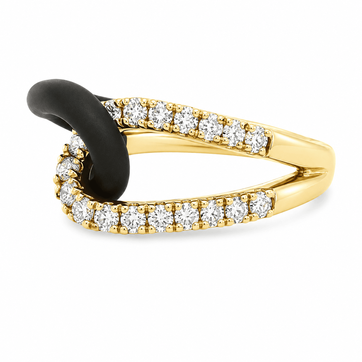 1/3 CT TW. Lab-Grown Diamond Interlocking Fashion Ring