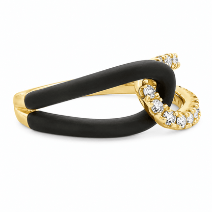 1/3 CT TW. Lab-Grown Diamond Interlocking Fashion Ring