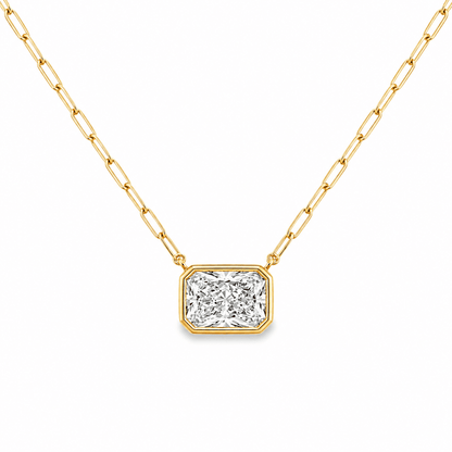 2.03ct Lab-Grown Radiant Diamond Solitaire Necklace