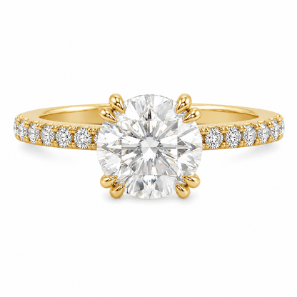 2-1/2 CT. T.W. Round Lab-Grown Diamond Accented Engagement Ring
