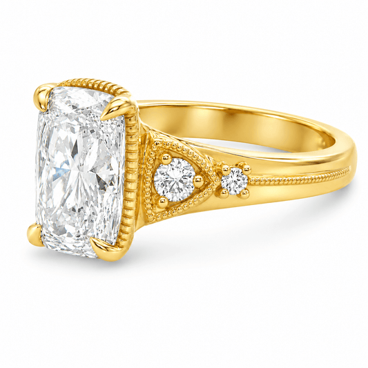 2.15 CTW Elongated Cushion Lab-Grown Diamond Engagement Ring
