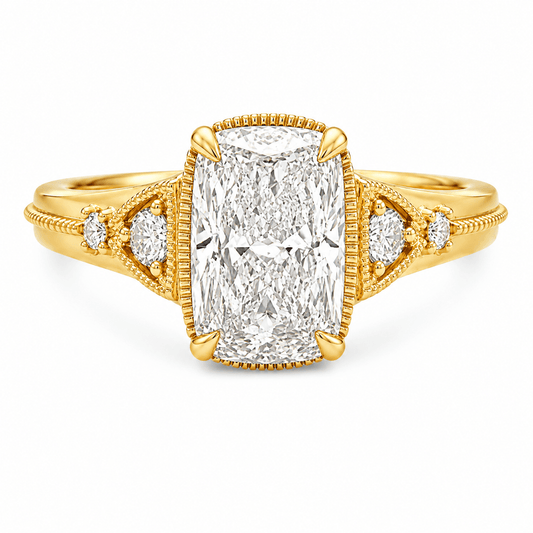 2.15 CTW Elongated Cushion Lab-Grown Diamond Engagement Ring