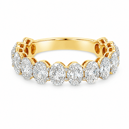 2-9/10 CT TW. Oval Lab-Diamond Wedding Band