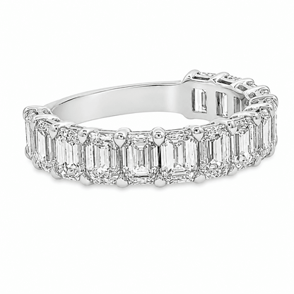 3-1/2 CT TW. Eternity Emerald-Cut Diamond Band