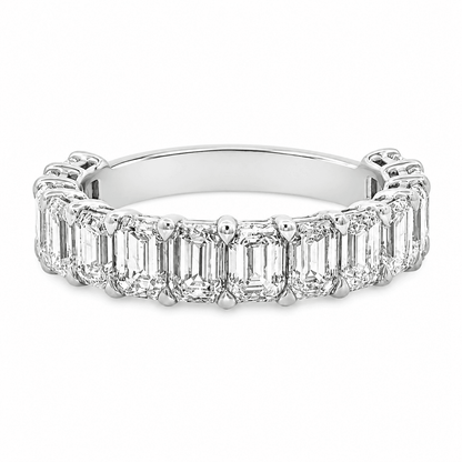 3-1/2 CT TW. Eternity Emerald-Cut Diamond Band