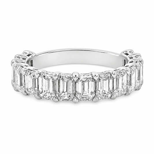 3-1/2 CT TW. Eternity Emerald-Cut Diamond Band