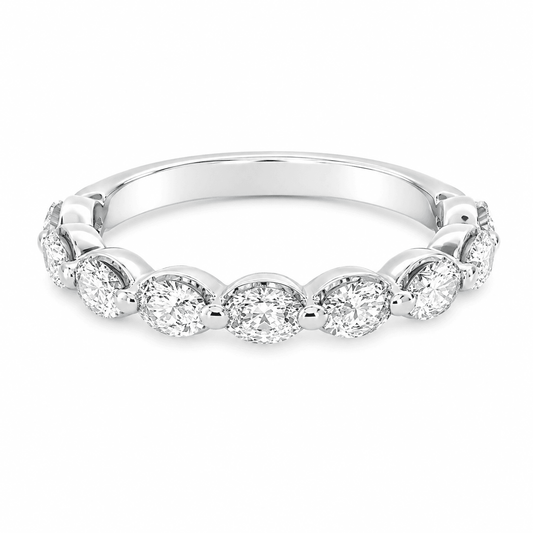 4/5 CT TW.  Marquise Diamond Wedding Band