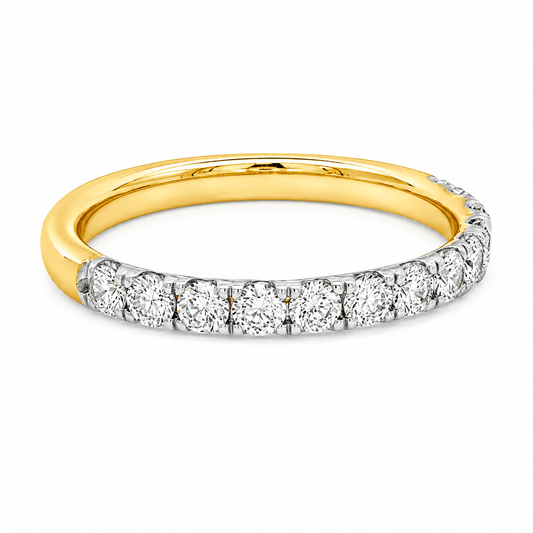 0.71 CT TW. Classic Diamond Wedding Band