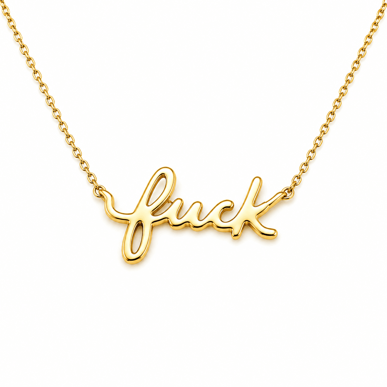 Adjustable Script Name Necklace