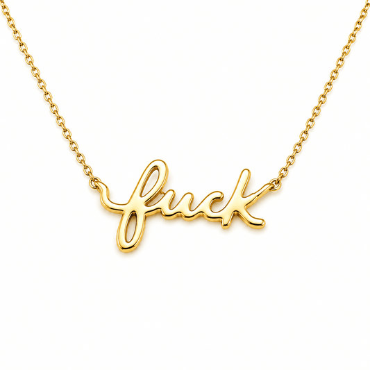 Adjustable Script Name Necklace
