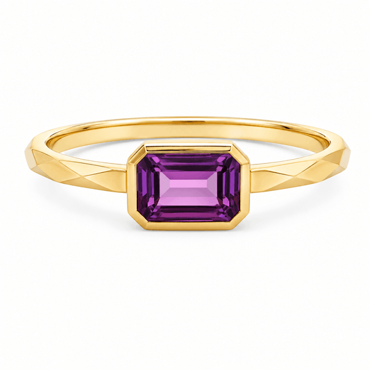 Amethyst Gemstone Ring