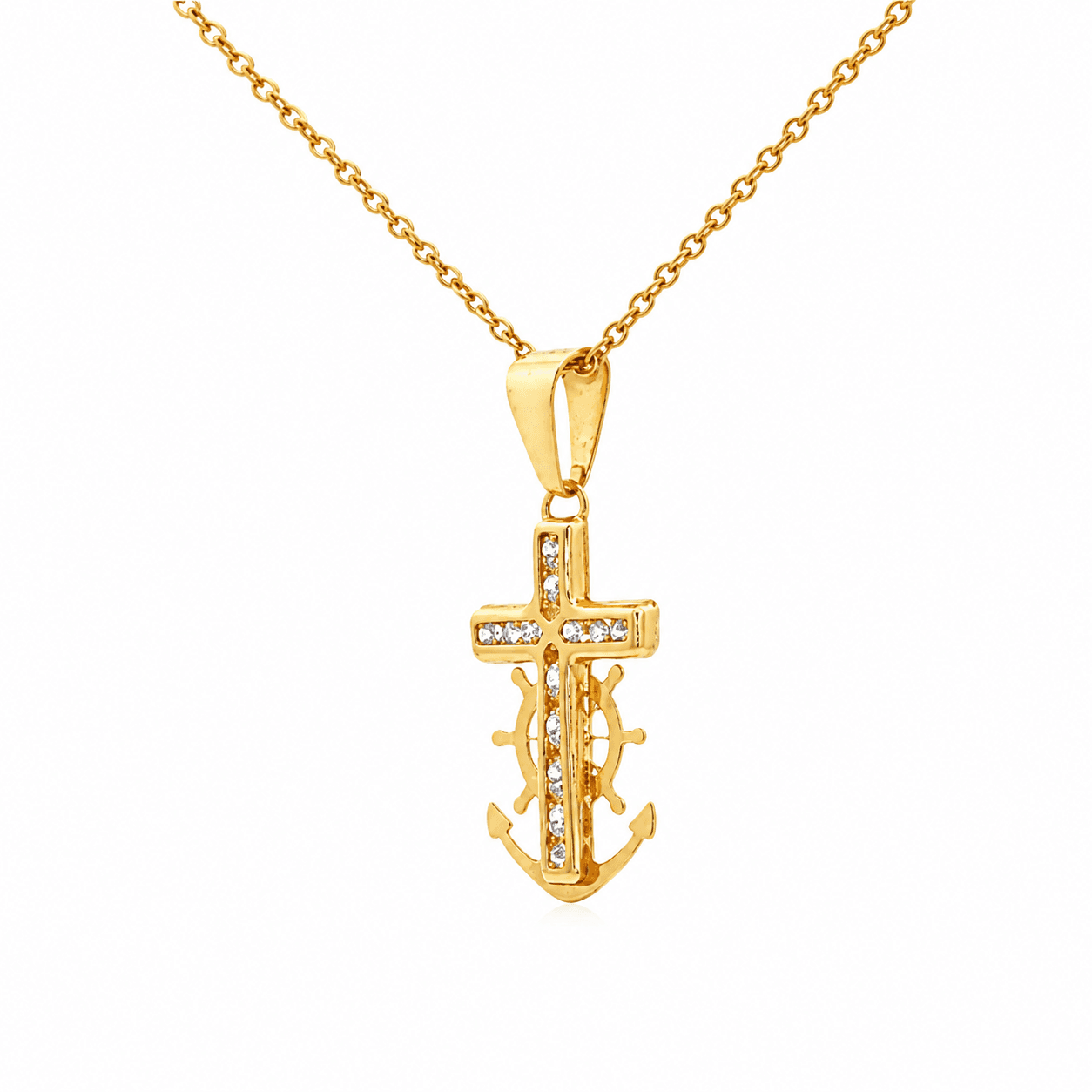 Anchor Cross Pendant
