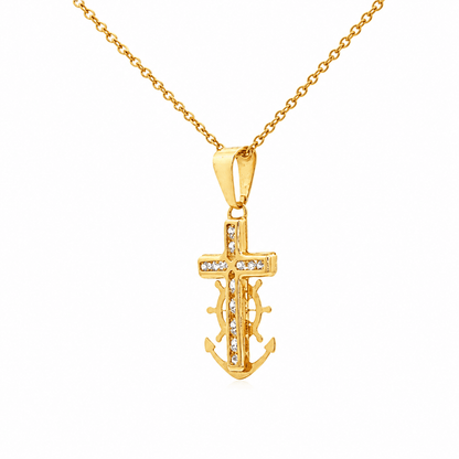 Anchor Cross Pendant