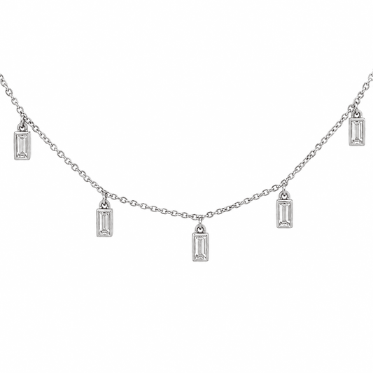 Baguette Diamond Necklace