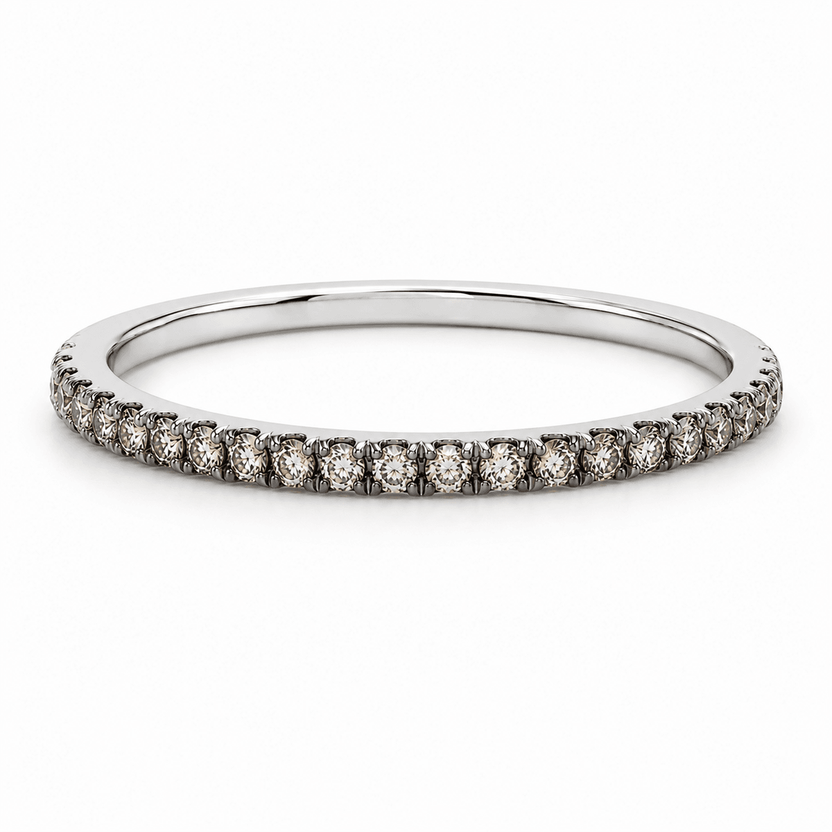 0.15 CTW Champagne Diamond Stackable Band