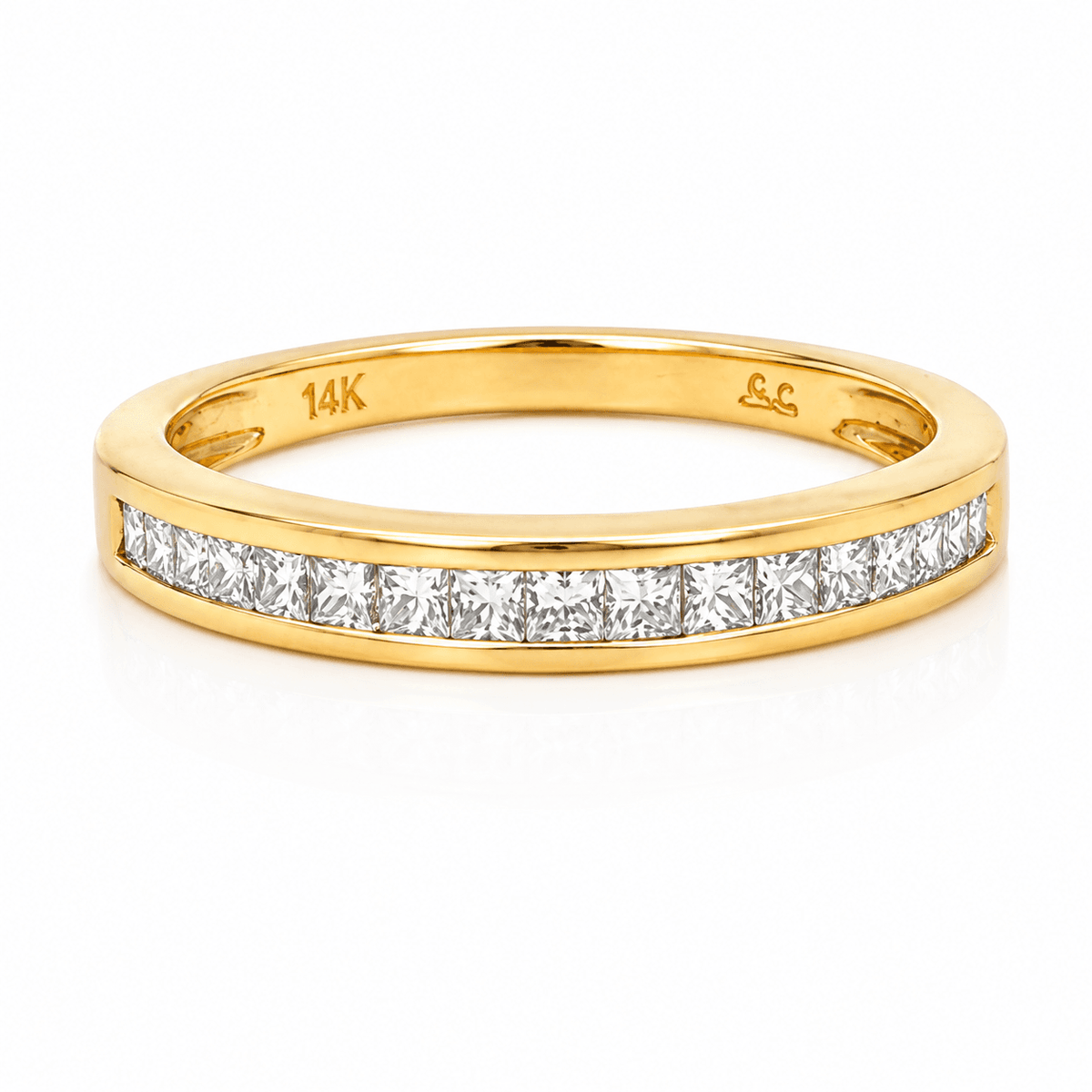 0.35 CT TW. Channel-Set Diamond Wedding Band