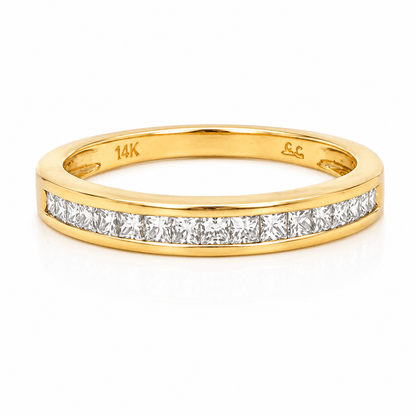 Channel-Set Diamond Wedding Band