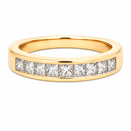 Channel Set Diamond Wedding Band