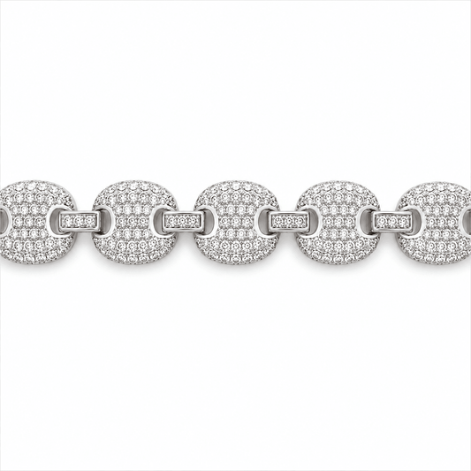 Cubic Zirconia Gucci Link Bracelet