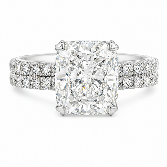 Cushion Lab-Grown Diamond Engagement Ring