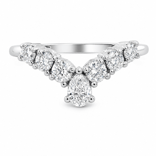 1/2 CT TW. Dainty Lab-Grown Diamond Ring