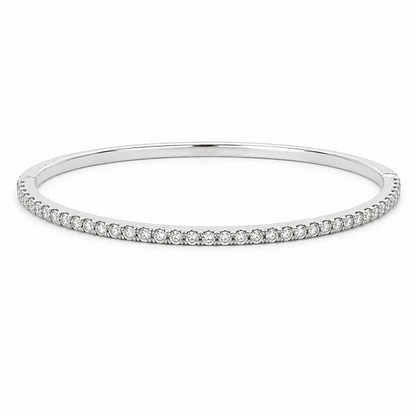 1.90 CTW Natural Diamond Bangle Bracelet