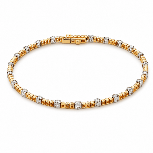 Diamond Bead Bracelet