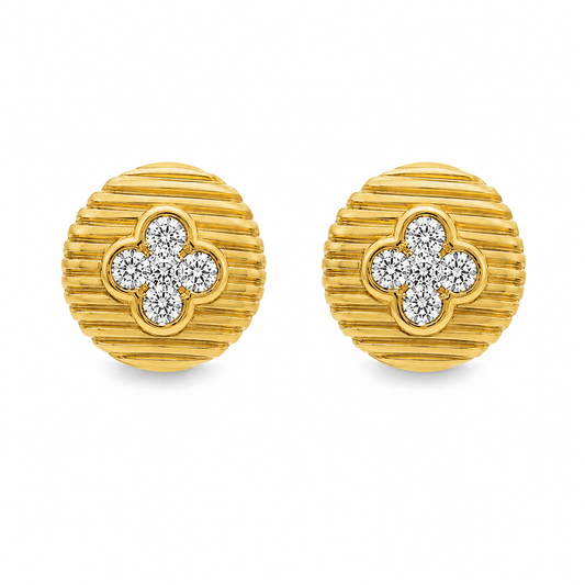 1/5 CT TW. Diamond Button Earrings