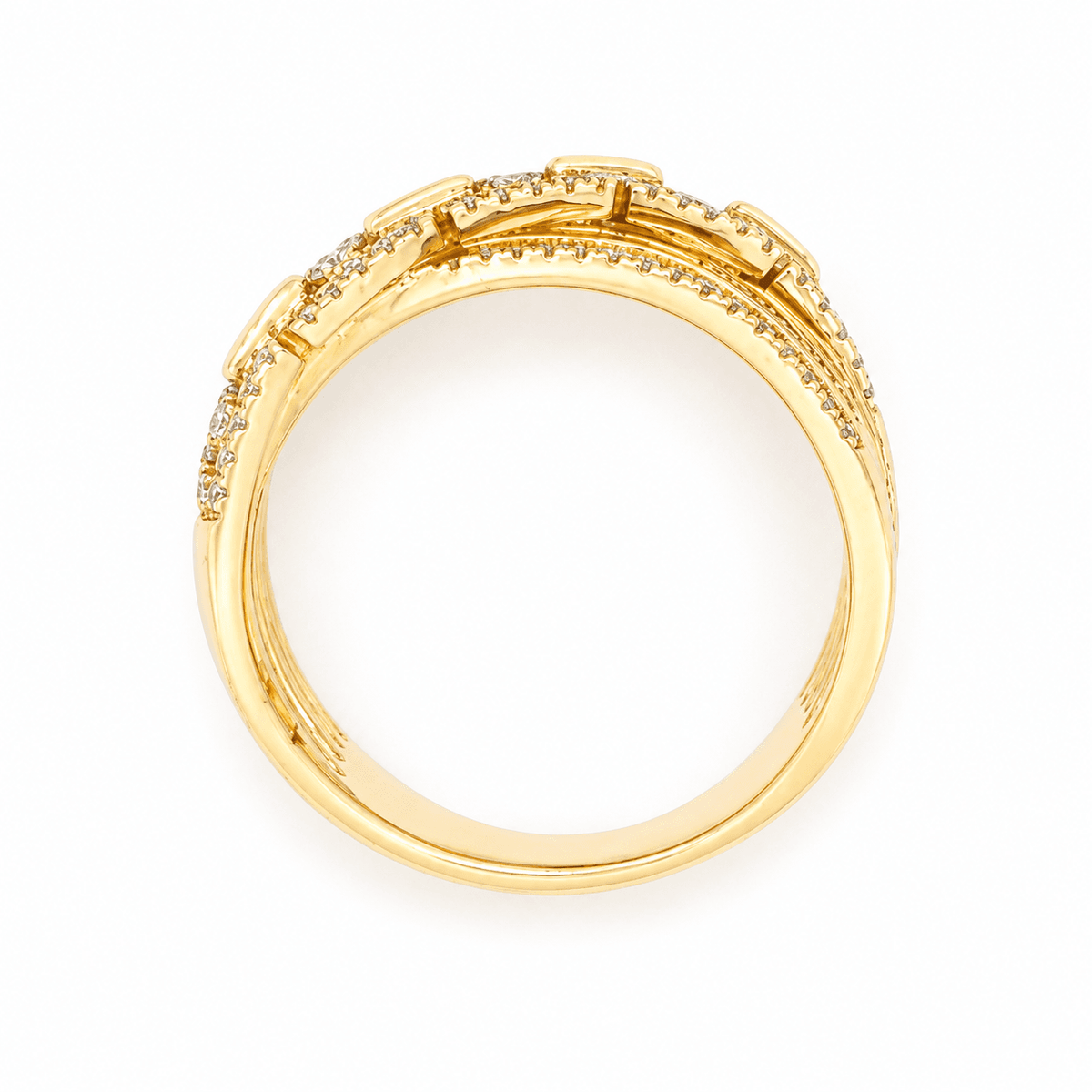 0.22 CTW Diamond Bypass Fashion Ring