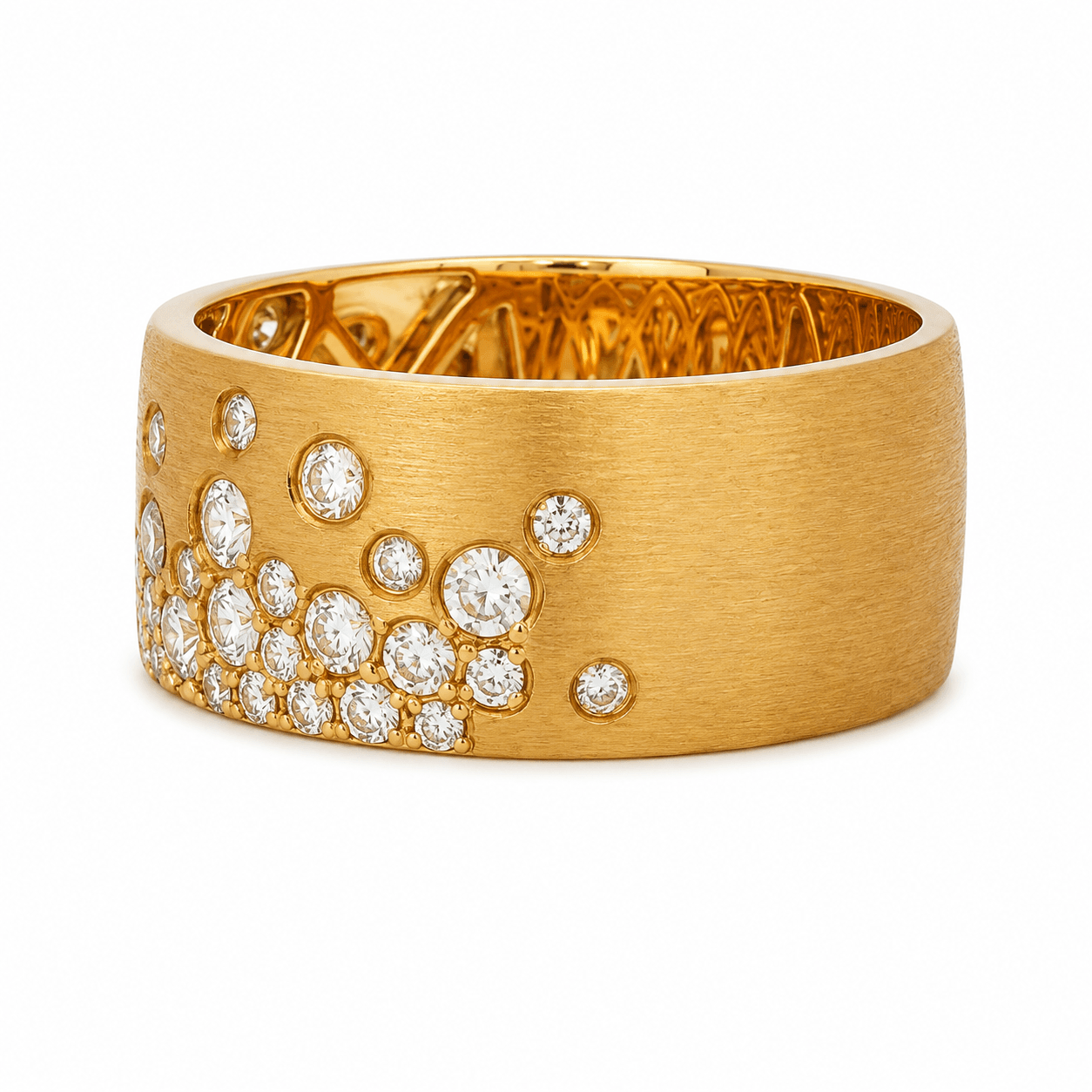 Diamond Cigar Band Ring