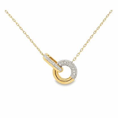 Diamond Circle Pendant Necklace