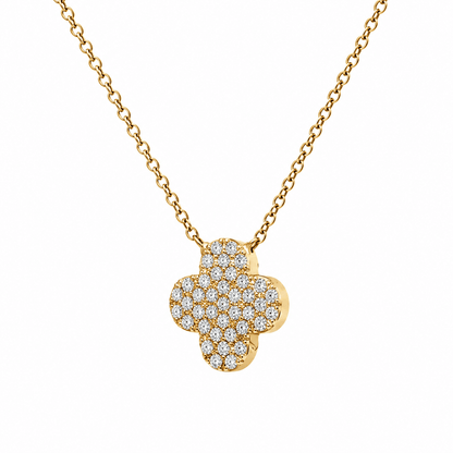 Diamond Clover Leaf Necklace