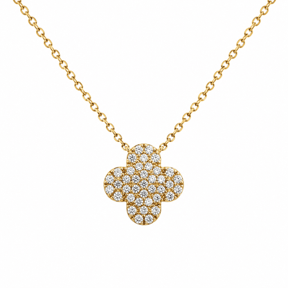 Diamond Clover Leaf Necklace