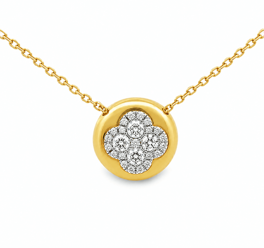 Diamond Clover Pendant