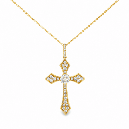 0.36 CT TW. Diamond Cross Pendant