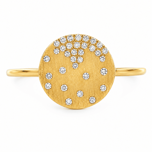 0.10 CT TW. Diamond Disc Fashion Ring