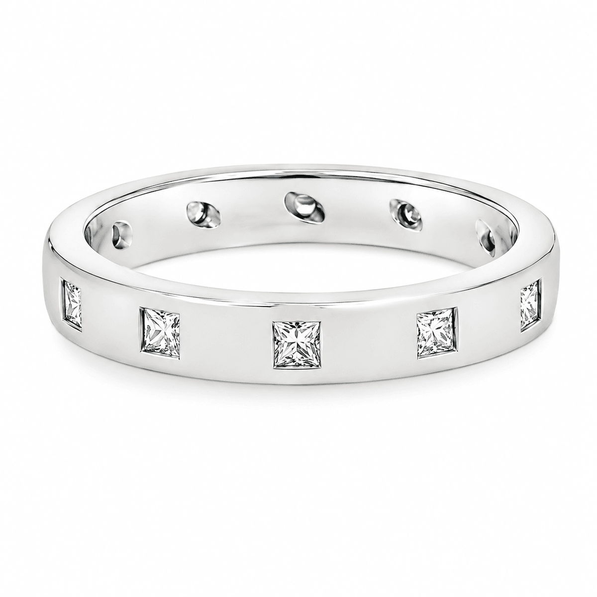 Platinum 0.15 CT TW. Diamond Eternity Band