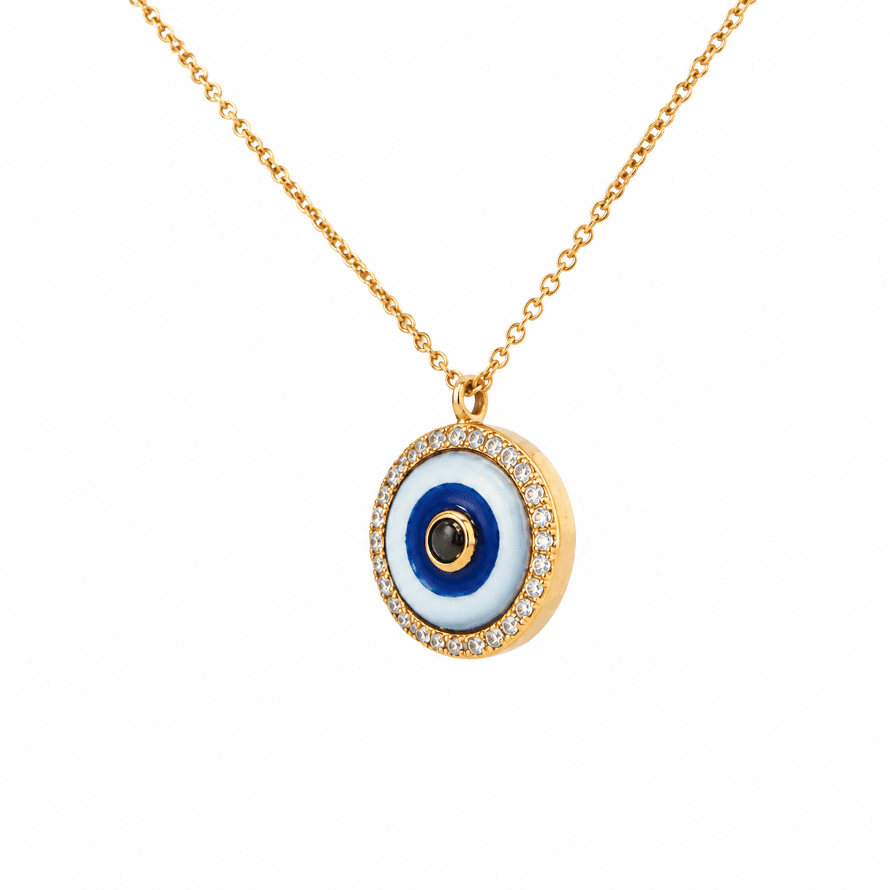 Diamond Evil Eye Necklace