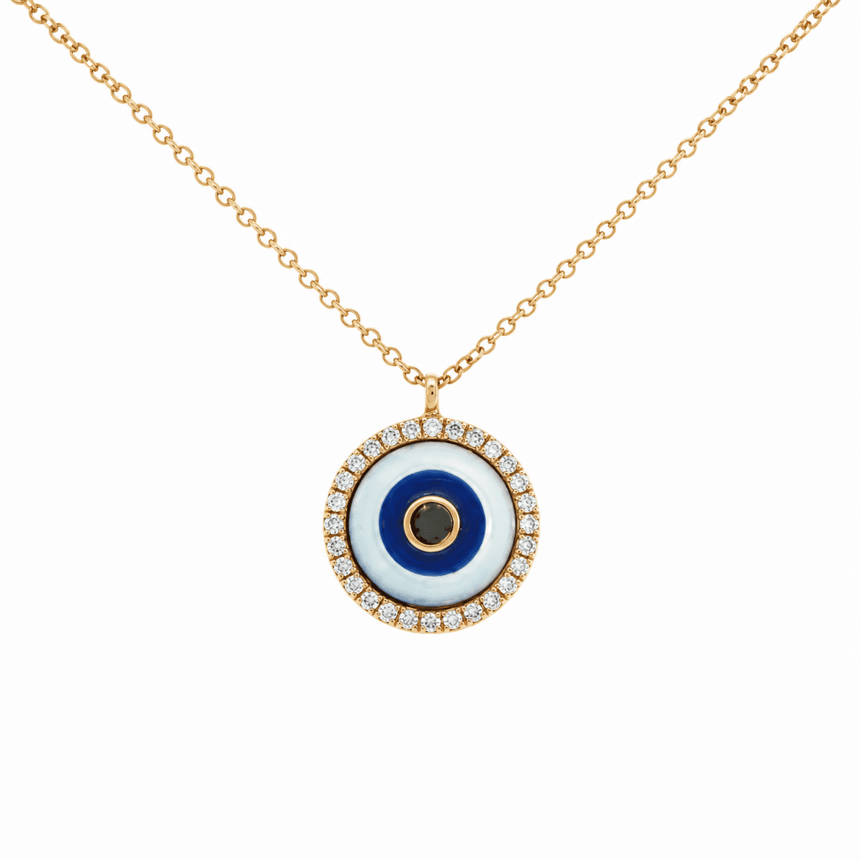 Diamond Evil Eye Necklace